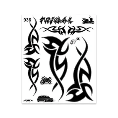 Abbildung von 4R Quattroerre.it 936 Sticker Aufkleber Tribal, 20 x 24 cm