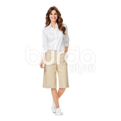 Abbildung von Burda Schnittmuster B6613 Hosen und Shorts Papier 19 x 13 1 cm weiß