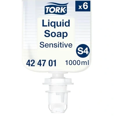 Abbildung von Tork Sensitive Flüssigseife S4, dermatologisch getestet, 6 נ1.000 ml, 424701