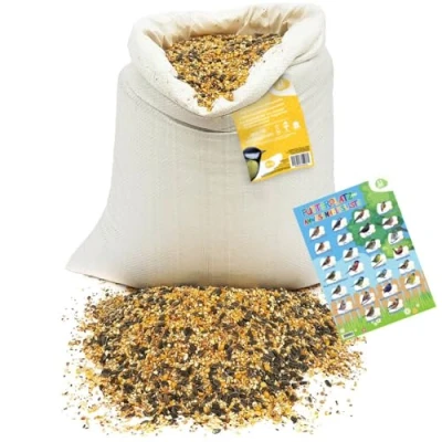 Abbildung von ARPON Premium Wildvogelfutter Vogelfutter für Wildvögel, ganzjährig Hochwertige Mischung aus verschiedenen Samen Wildvögel 20kg Energieriches Winterfutter Vögel mit erstklassigem Inhalt