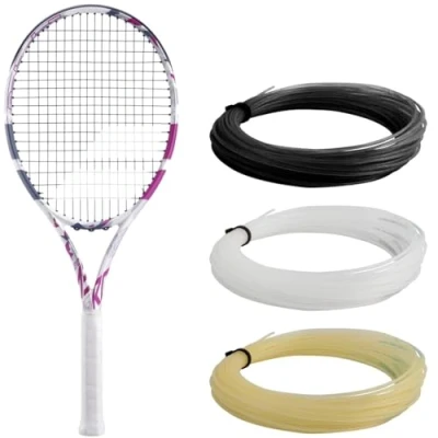 Abbildung von Babolat, Evo Aero Pink Saiten Tennisschläger für Erwachsene, ideal Fortschritt, Kraft und Komfort, aerodynamischer Spin Alpha Rahmen, Griffgröße 3, französische Marke,