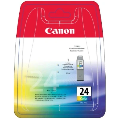 Abbildung von Canon 6882A002 BCI 24 Tintenpatrone dreifarbig Standardkapazität 15ml 1er Pack