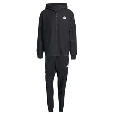 Abbildung von adidas Sportswear M WV CRG SLI TS Trainingsanzug, Herren, Größe: Large, Black