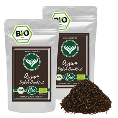 Abbildung von Azafran BIO Assam Schwarzer Tee English Breakfast Tea Ostfriesentee 500g