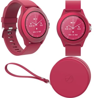 Abbildung von FOREVER Colorum CW 300 Rosa Smartwatch Wasserdicht IP68 Pulsuhr mit Schrittzähler Schlaftracker Kalorienzähler Lange Akkulaufzeit Android/iOS Sportuhr Damen Herren Unisex Stilvolles Design