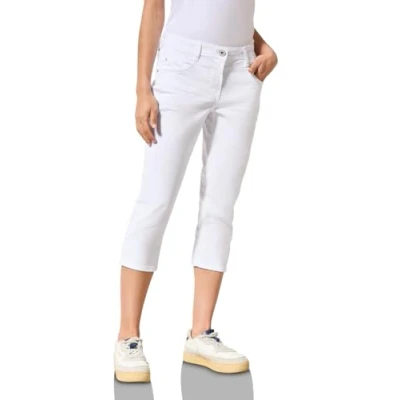 Abbildung von Cecil Jeans Slim Fit, Damen, Größe: 30x22, Weiß