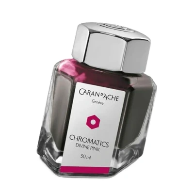 Abbildung von Caran d&#039;Ache Tintenfass Divine Pink 50ml Kostenlose Gravur