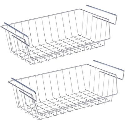 Abbildung von WENKO Einhängekorb (Set, 2 St), Metall mit Anti Rutsch Gummierung