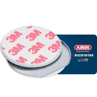 Abbildung von ABUS Magnethalterung für Mini Rauchmelder HSZU10100 zur Befestigung des Rauchwarnmelders GRWM30600 ohne Bohren