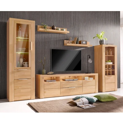 Abbildung von Home affaire Wohnwand &quot;Zara&quot;, (Set, 5 St.), teilmassives Holz