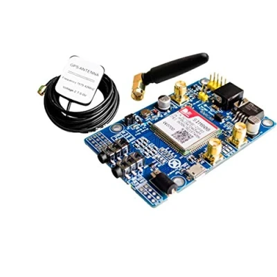 Abbildung von TECNOULAB 1 Stück SIM808 GPRS GSM Modul GPS Entwicklungsboard IPX SMA mit Antenne