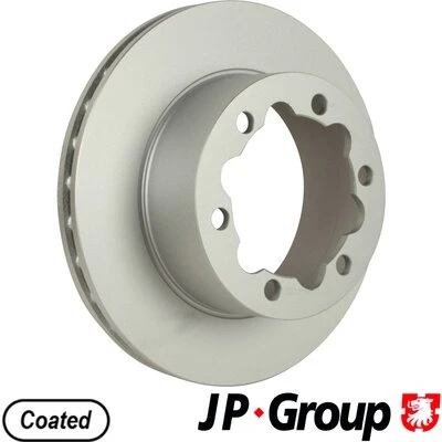 Abbildung von JP GROUP 1163207300 Bremsscheibe Hinterachse 303 28 6 Belüftet beschichtet VOLKSWAGEN: Crafter 30 50 Kastenwagen, 35 Bus