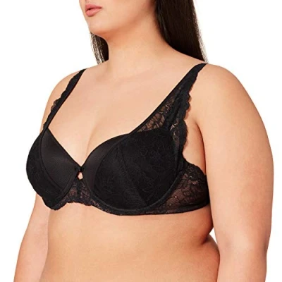 Abbildung von Triumph Damen Amourette Charm WP03 Schalen BH mit Bügel, Black, 75B