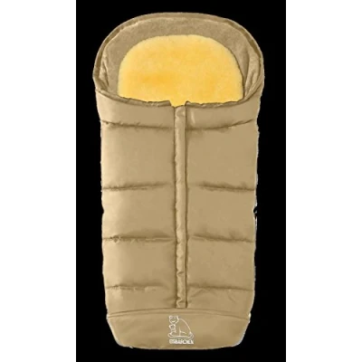 Abbildung von Heitmann Felle Fußsack &quot;Eisbärchen Komfort 2 in 1 Winterfußsack Premium Qualität&quot;, mit Lammfell Einlage, für Kinderwagen und Buggy, waschbar