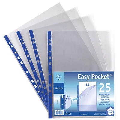 Abbildung von Viquel Easy Pocket 25 Stück Prospekthüllen A4