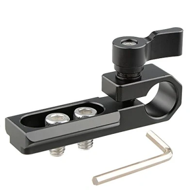 Abbildung von CAMVATE Single 15 mm Rod Clamp mit der NATO Schiene (schwarz)