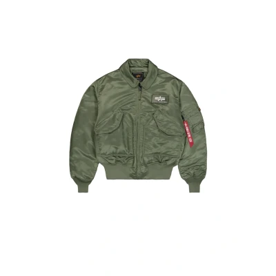 Abbildung von Alpha Industries CWU Bomberjacke Sage green (10010201), Herren, Größe: Small, (100102 01)