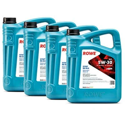 Abbildung von 20 (4x5L) Liter ROWE HIGHTEC SYNT RS DLS SAE 5W 30, Motoröl Made in Germany