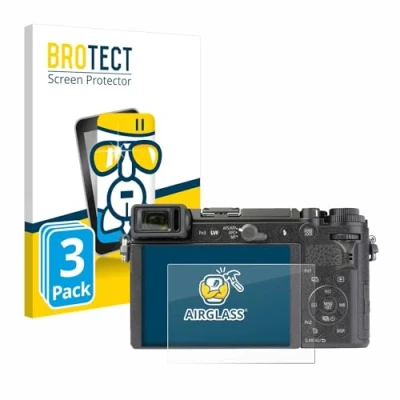 Abbildung von BROTECT Schutzglas für Panasonic Lumix DC GX9 (3 Stück) Schutzfolie Panzer Folie Glas [Extrem Kratzfest 9H, Anti Fingerprint, Ultra Transparent]