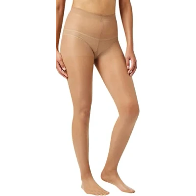 Abbildung von Pretty Polly Damen 10d Gloss Tights Strumpfhose, 10 DEN, Beige (Nude Nude), Large (Herstellergröße: ML) (3er Pack)