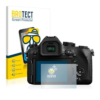 Abbildung von BROTECT Entspiegelungs Schutzfolie für Panasonic Lumix DMC FZ2000 (2 Stück) Matte Displayschutz Folie, Anti Reflex, Fingerprint