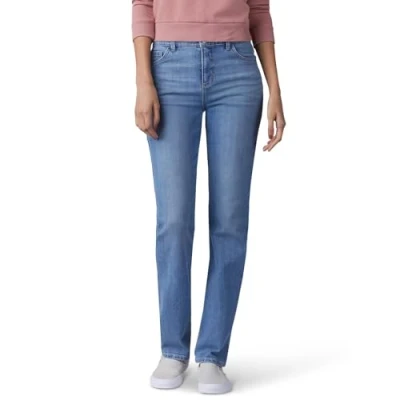 Abbildung von Lee Damen Instantly Slims Classic Relaxed Fit Monroe Straight Leg Jeans, Inspire Blue, 40 Long