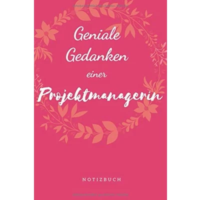 Abbildung von Geniale Gedanken einer Projektmanagerin Notizbuch: Lustiges Tagebuch Notizheft Schreibblock Planer mit 120 gepunkteten Seiten, auch als Geschenkidee Softcover Größe ca. A5 (6x9“)