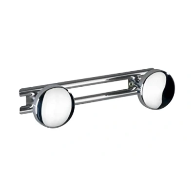 Abbildung von WENKO Hakenleiste Basic, Leiste mit 2 Haken aus rostfreiem Edelstahl ideal für Bad, Küche, Garderobe, Hochglanz Design, inkl. Befestigungsmaterial, (B x H T): 24,5 6,5 cm, Glänzend