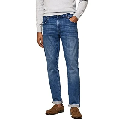 Abbildung von HACKETT LONDON Herren Bright Blue Powerflex Jeans, Denim, 38