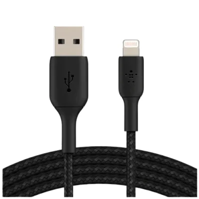 Abbildung von Belkin Boost Charge Lightning Geflochtenes Kabel 3 Meter Schwarz