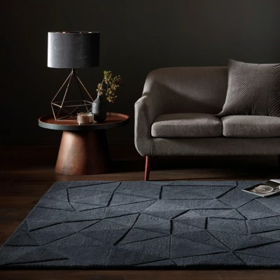 Abbildung von FLAIR RUGS Wollteppich, rechteckig, Hoch Tief Effekt, Handgearbeitet