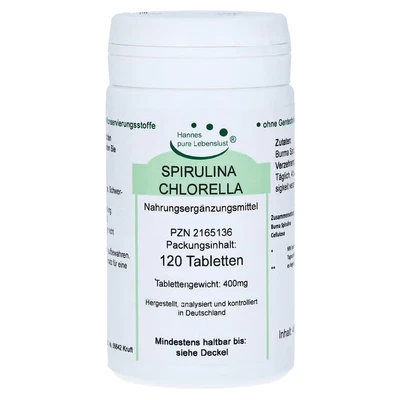 Abbildung von Spirulina+chlorella Tabletten 120 St