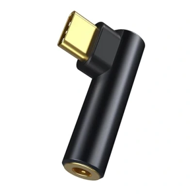 Abbildung von USB C zu 3,5 mm Kopfhörer Adapter,Kopfhörer Adapter Typ auf 3,5mm Klinke Audio Aux Adapter,kompatibel mit Galaxy S Serie,P40/P30/Mate 30,xiaomi,OnePlus,Schwarz