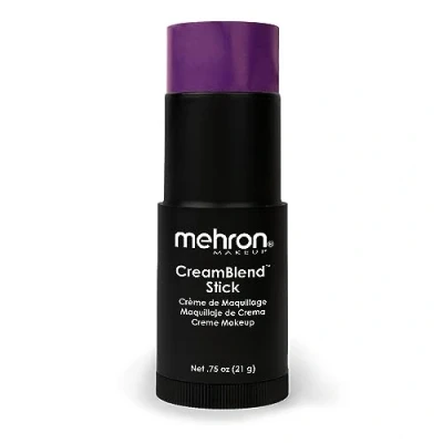 Abbildung von Mehron Make up CreamBlend Stick Gesichtsbemalung, Körperbemalung und Grundierungscreme Körperfarbe Stift (Purple)