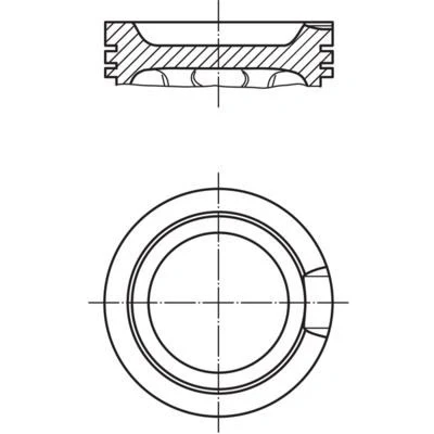 Abbildung von Kolben MAHLE ORIGINAL 033 14 00