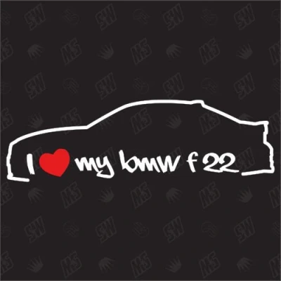 Abbildung von speedwerk motorwear I Love My F22 Sticker, ab Bj.13
