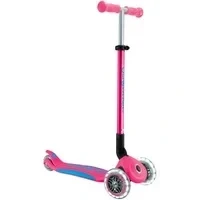 Abbildung von GLOBBER PRIMO FOLDABLE PLUS LIGHTS fuchsia pink hellblau. mit Leuchtrollen