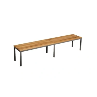 Abbildung von furni24 Sitzbank für Umkleideräume BxHxT: 200x42x40 cm, Umkleidesitzbank, Umkleidebank, Garderobenbank, Sportbank, Bank mit Echtholz Fitnessstudio