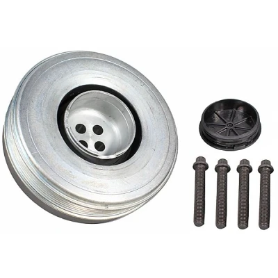 Abbildung von METZGER 6400091 Kurbelwellenriemenscheibe 6 mit Schrauben, Deckel BMW: 5 Touring, X3, 3 Touring