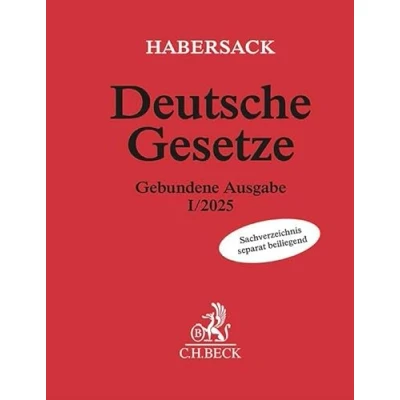 Abbildung von Deutsche Gesetze Gebundene Ausgabe I/2025 (Beck&#039;sche Textausgaben)