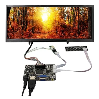 Abbildung von VSDISPLAY 31,2 cm (12,3 Zoll) 1920x720 FHD 850nit IPS LCD Bildschirm und HDMI VGA AV Controller Board KYV N5 V3,for DIY Monitor Display