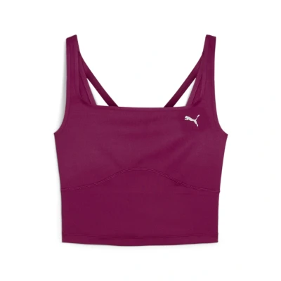 Abbildung von Puma Studio Cloudspun TANK Short Top, Damen, Größe: Large, Magenta gleam