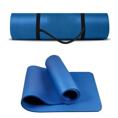 Abbildung von G5 HT SPORT Yogamatte mit Tragegriff 172 x 61 cm Dicke 1,2 Gymnastikmatte Fitnessmatte (BLU)