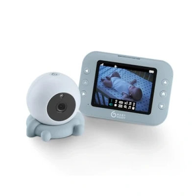 Abbildung von Babymoov Babyphone mit Kamera YOO ROLL Wiederaufladbare Akkus 10 Stunden Akkulaufzeit 3,5&#039; Bildschirm Reichweite 300m Sleep Technology Nachtsicht