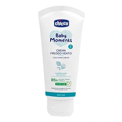 Abbildung von Artsana Chicco Baby Moments Kalt Windcreme mit Kakaobutter und Vitamin E, natürlicher Formel, 0+ Monate, 50 ml