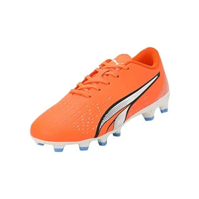 Abbildung von Ultra Play FG/AG Fußballschuhe Jugendliche PUMA Orange White Blue Glimmer