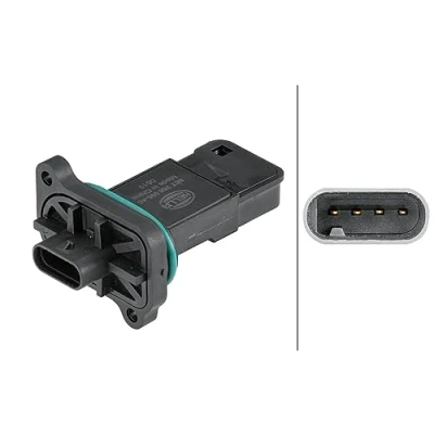 Abbildung von HELLA 8ET 358 095 461 Luftmassenmesser mit Dichtung BMW: 2 Active Tourer, 5 Limousine, 3 Touring, MINI: Schrägheck, Clubman