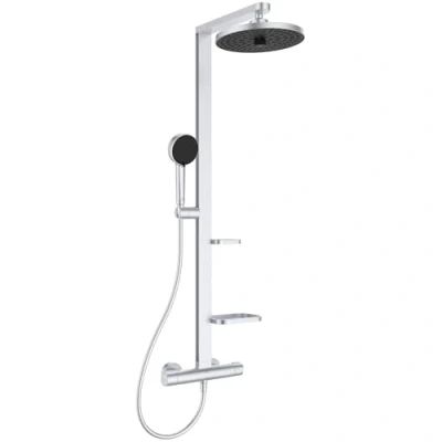 Abbildung von Ideal Standard Alu+ Duschsystem + Thermostat Silber
