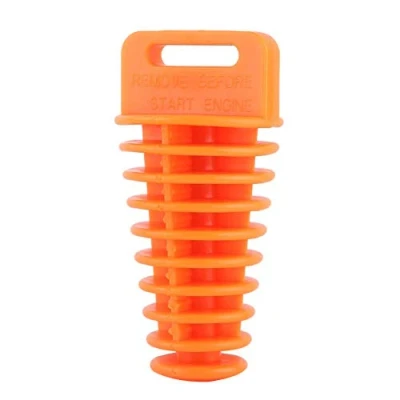 Abbildung von Keenso Motorrad Auspuffstopfen, Dirt Bike 2 4 Takt Auspuff Schalldämpfer Auspuffstopfen 27mm 48mm (Orange)