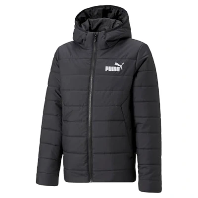 Abbildung von Puma ESS Hooded Padded Winterjacke für Kinder, Größe: 110, black